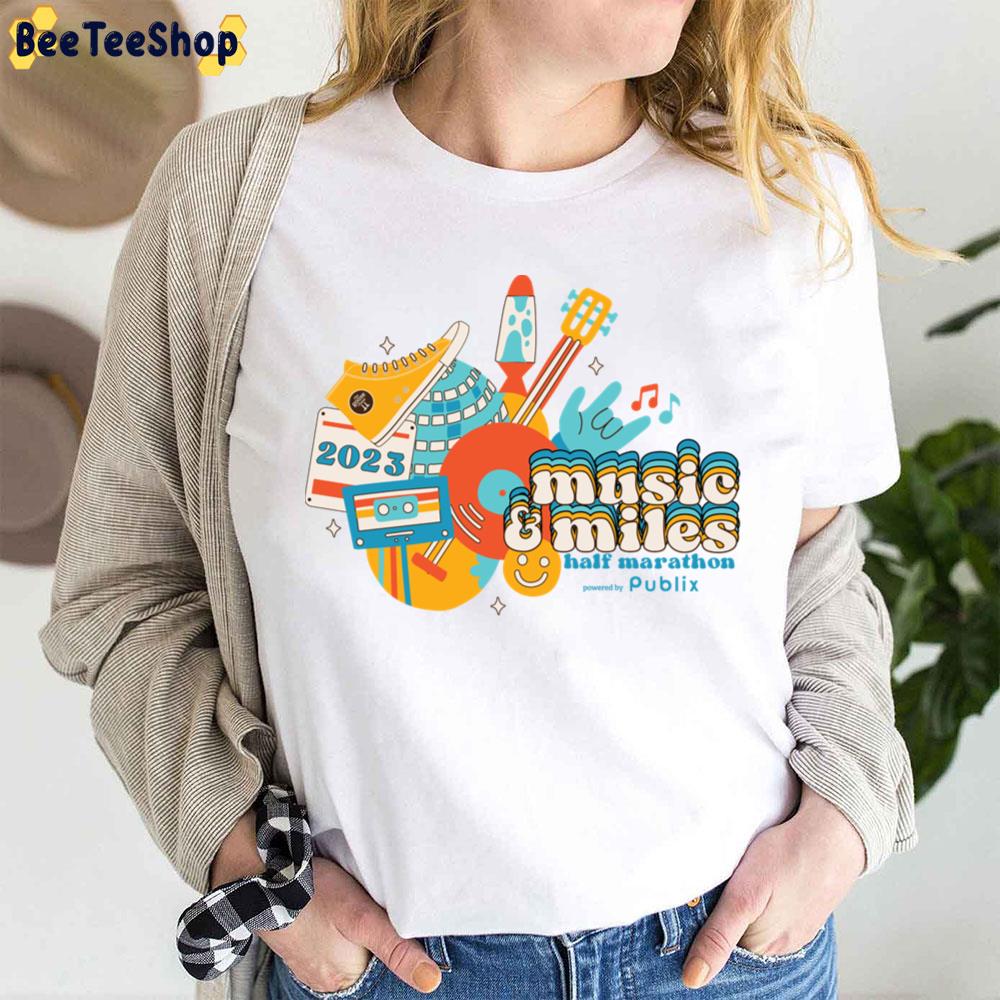 Music & Miles Half Marathon 2023 Trending Unisex T-Shirt Music & Miles Half Marathon 2023 Trending Unisex T-Shirt