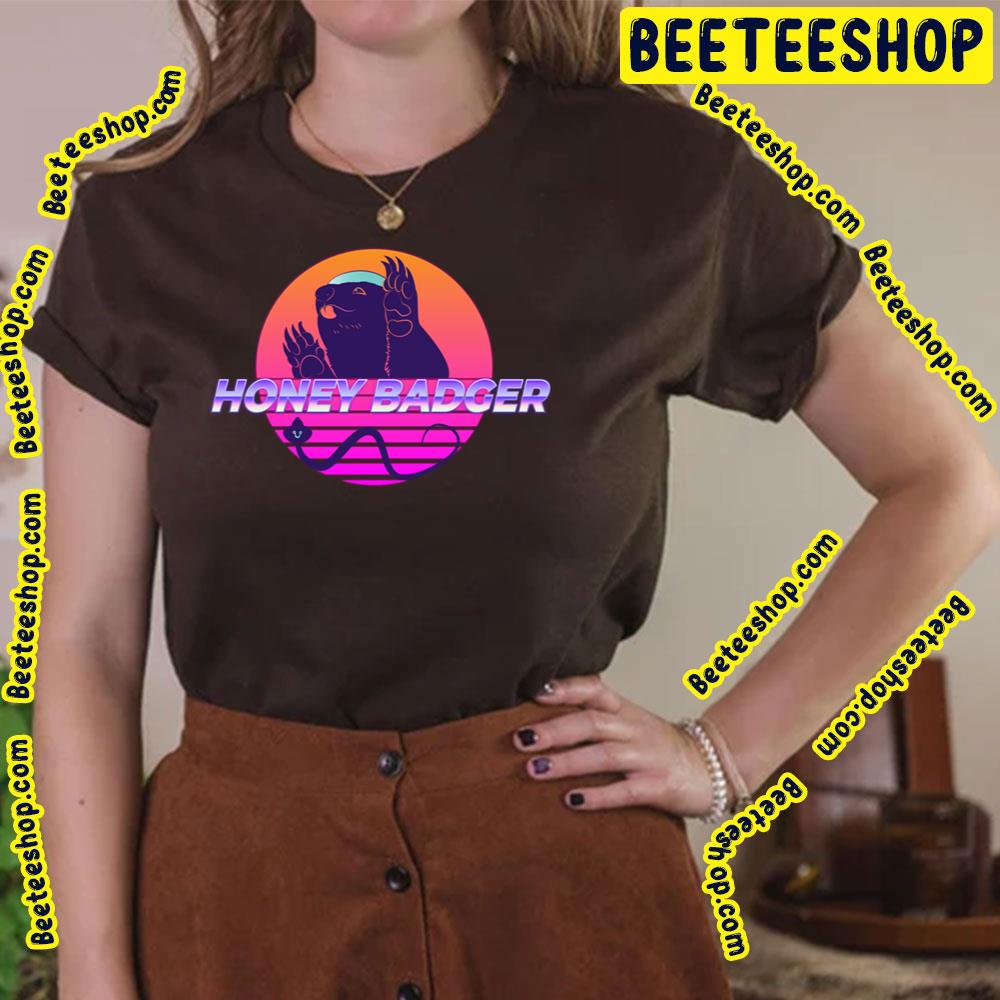 Neon Sunset Honey Badger Trending Unisex T-Shirt Neon Sunset Honey Badger Trending Unisex T-Shirt