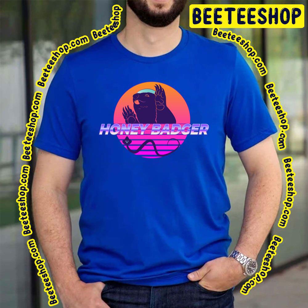 Neon Sunset Honey Badger Trending Unisex T-Shirt Neon Sunset Honey Badger Trending Unisex T-Shirt