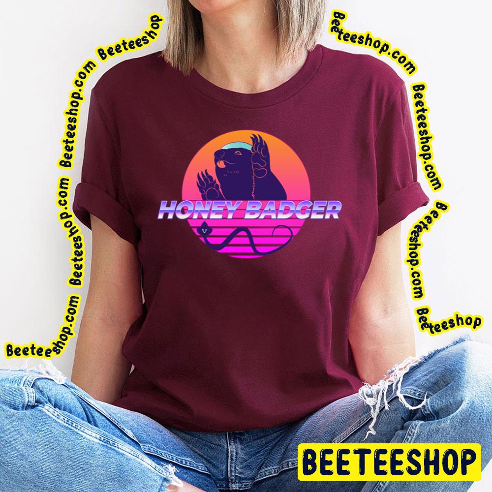 Neon Sunset Honey Badger Trending Unisex T-Shirt Neon Sunset Honey Badger Trending Unisex T-Shirt