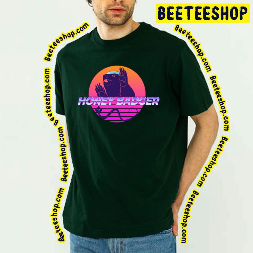 Neon Sunset Honey Badger Trending Unisex T-Shirt Neon Sunset Honey Badger Trending Unisex T-Shirt