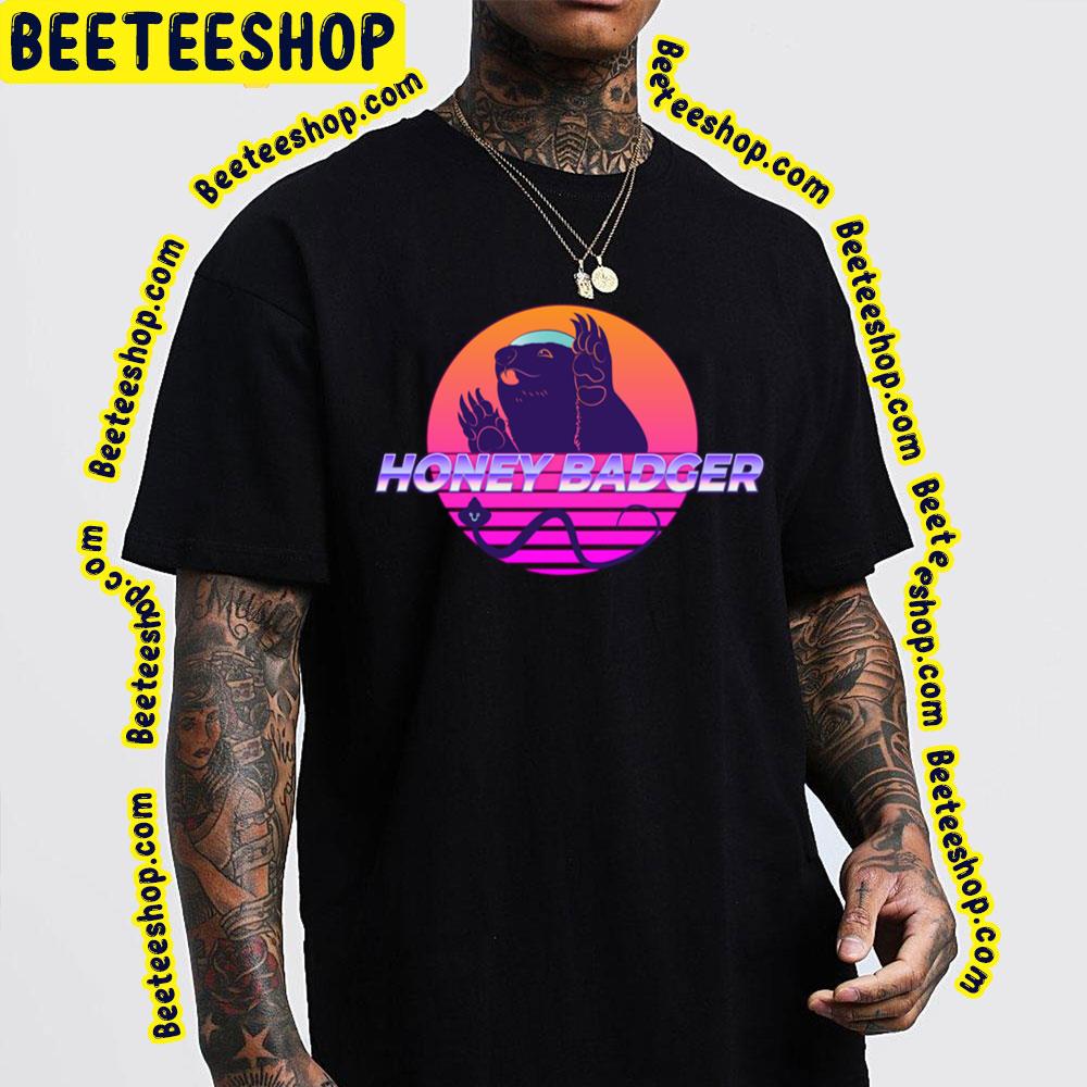 Neon Sunset Honey Badger Trending Unisex T-Shirt Neon Sunset Honey Badger Trending Unisex T-Shirt