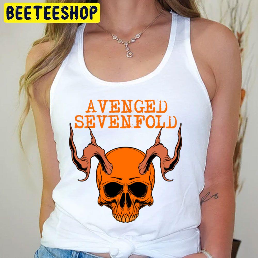 Orange Demon Skull Avenged Sevenfold Trending Unisex T-Shirt Orange Demon Skull Avenged Sevenfold Trending Unisex T-Shirt
