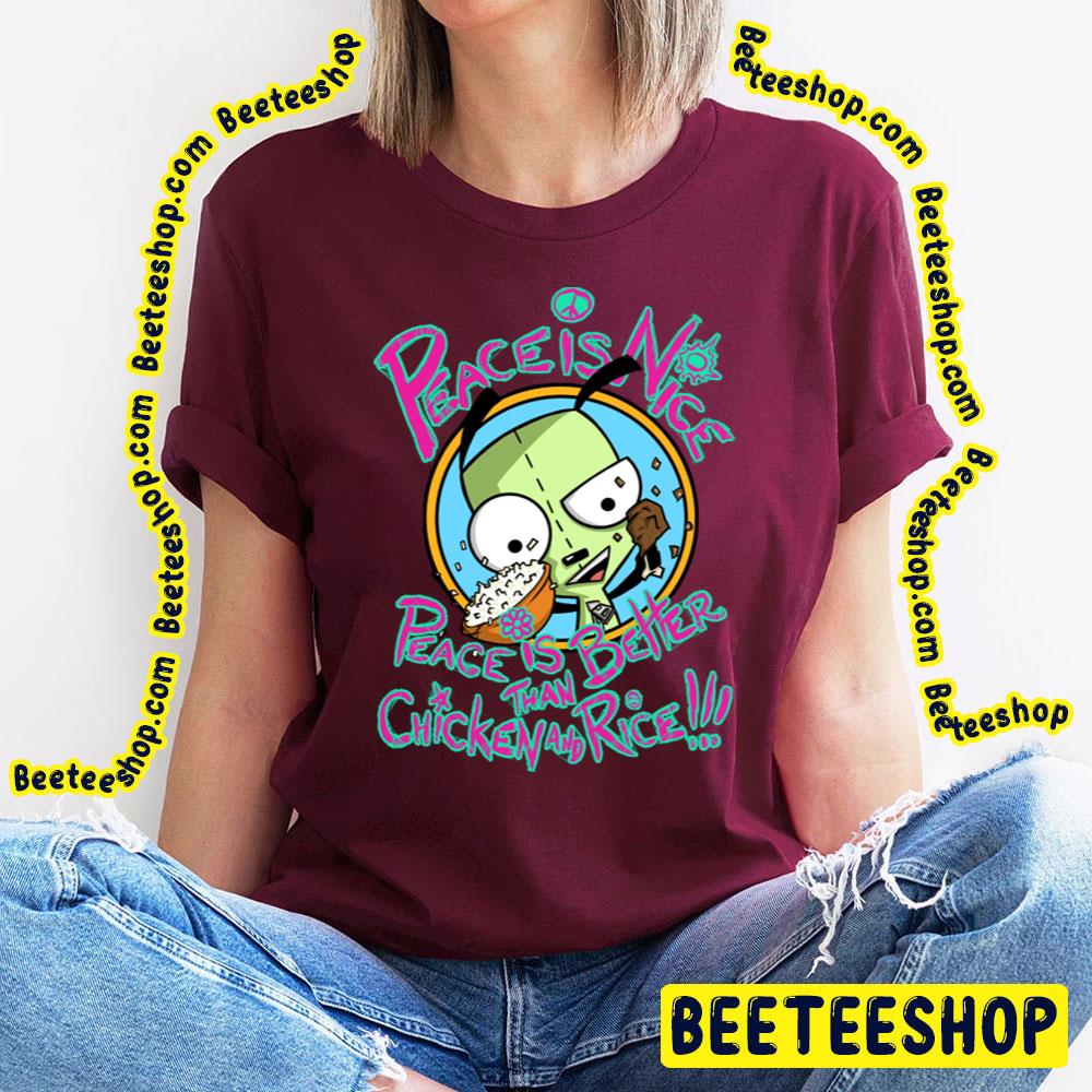 Peace Is Nice Invader Zim Trending Unisex T-Shirt Peace Is Nice Invader Zim Trending Unisex T-Shirt