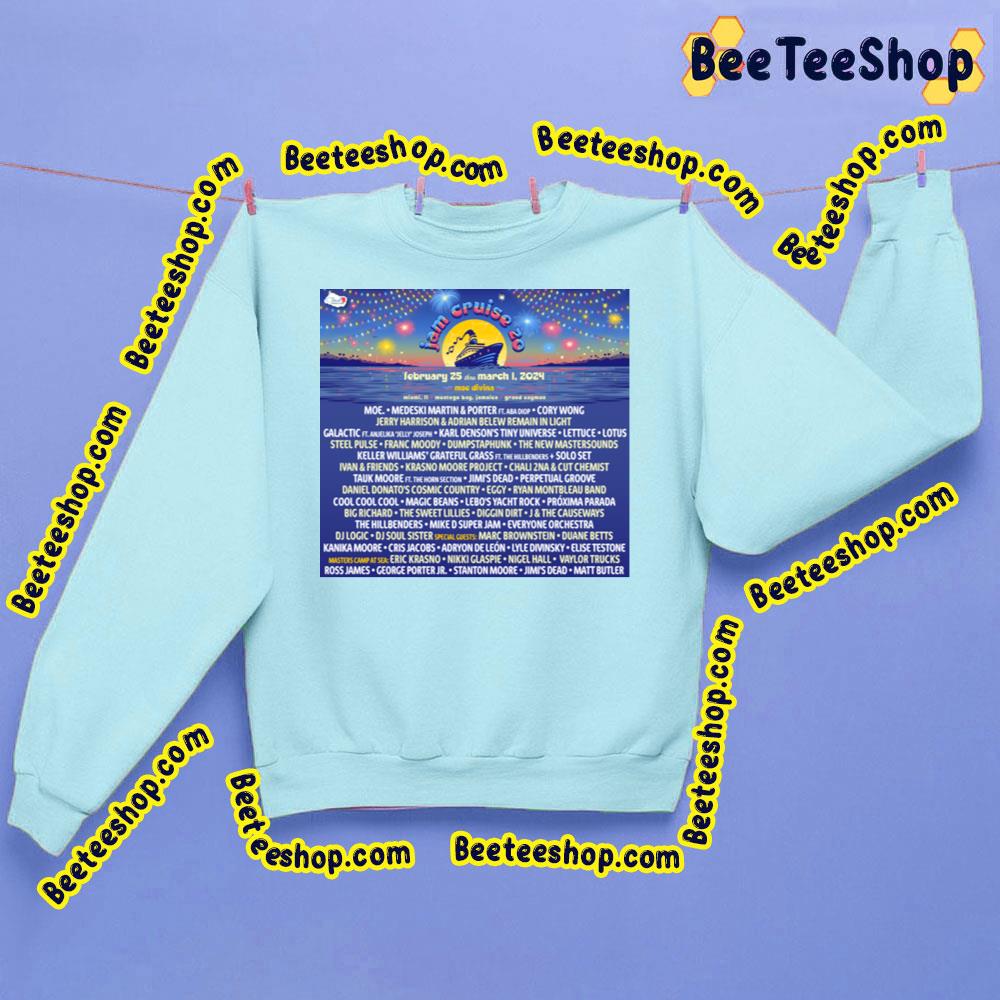 Jam Cruise 2024 Trending Unisex Sweatshirt Jam Cruise 2024 Trending Unisex Sweatshirt