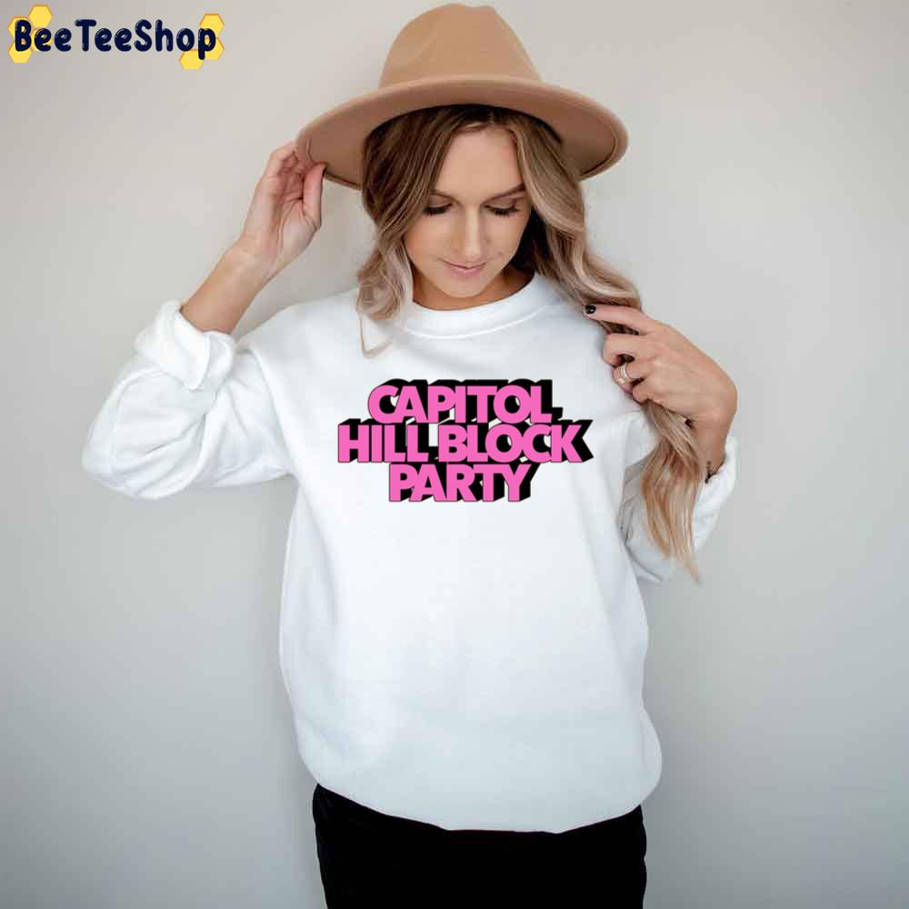 Pink Art Capitol Hill Block Party 2023 Logo Trending Unisex T-Shirt Pink Art Capitol Hill Block Party 2023 Logo Trending Unisex T-Shirt