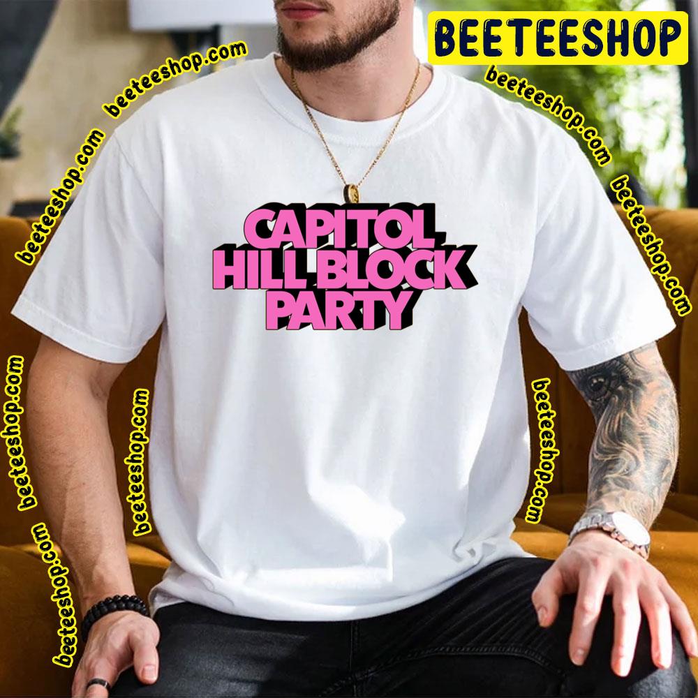 Pink Art Capitol Hill Block Party 2023 Logo Trending Unisex T-Shirt Pink Art Capitol Hill Block Party 2023 Logo Trending Unisex T-Shirt