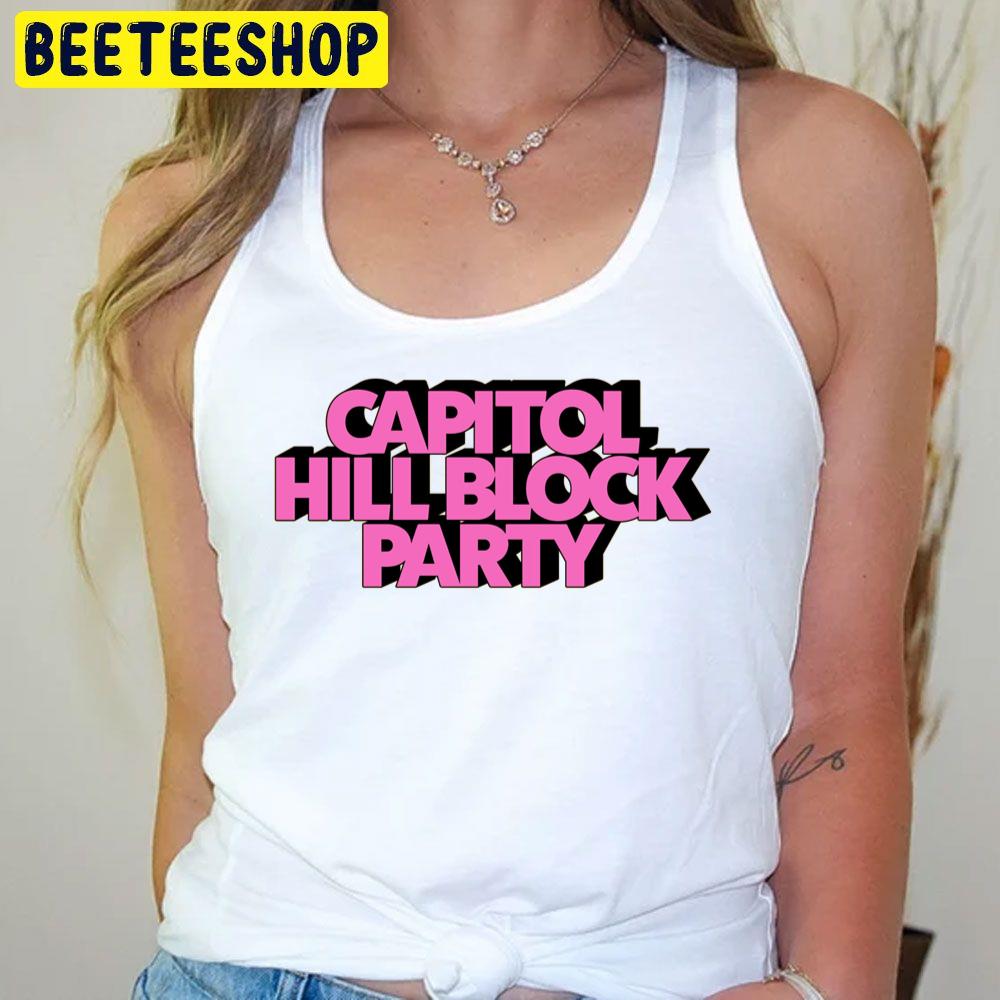 Pink Art Capitol Hill Block Party 2023 Logo Trending Unisex T-Shirt Pink Art Capitol Hill Block Party 2023 Logo Trending Unisex T-Shirt