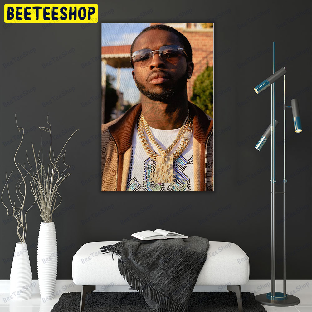 Pop Smoke Bashar Jackson Rapper Music Portrait Canvas Pop Smoke Bashar Jackson Rapper Music Portrait Canvas