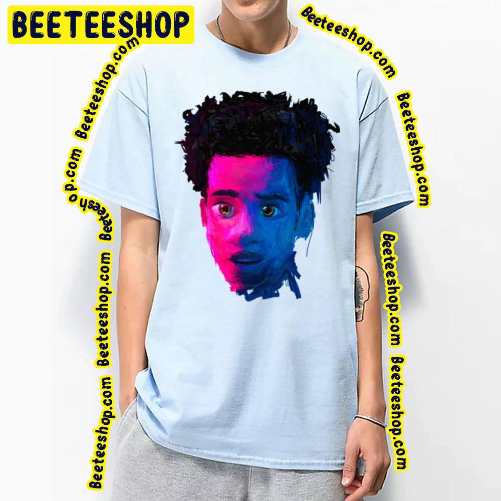 Portrait Miles Morales Spiderverse Movie Trending Unisex T-Shirt Portrait Miles Morales Spiderverse Movie Trending Unisex T-Shirt