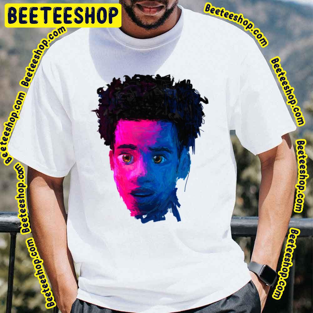 Portrait Miles Morales Spiderverse Movie Trending Unisex T-Shirt Portrait Miles Morales Spiderverse Movie Trending Unisex T-Shirt