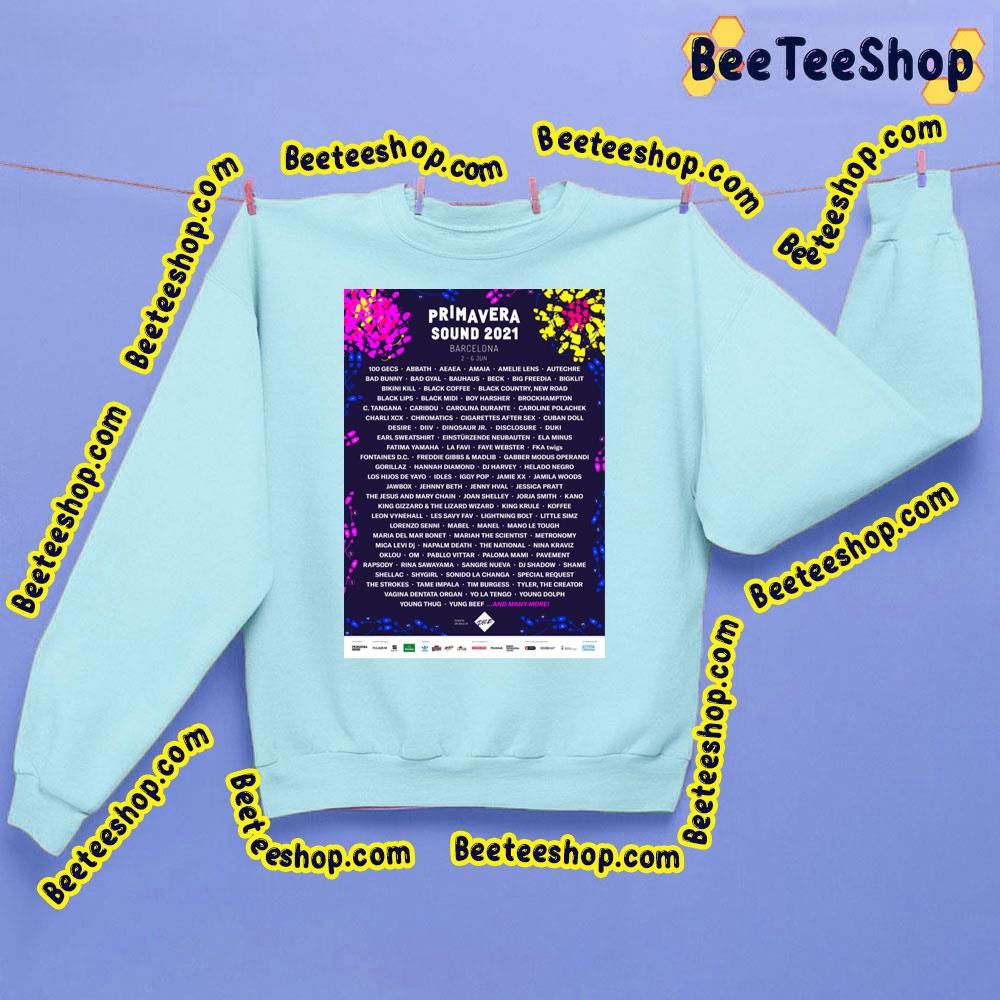 Primavera Sound 2021 Barcelona Bad Bunny Brockhampton Music Trending Unisex Sweatshirt Primavera Sound 2021 Barcelona Bad Bunny Brockhampton Music Trending Unisex Sweatshirt