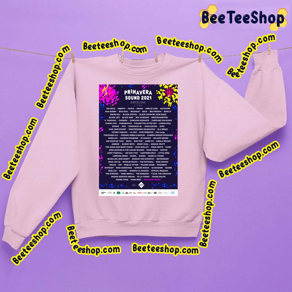 Primavera Sound 2021 Barcelona Bad Bunny Brockhampton Music Trending Unisex Sweatshirt Primavera Sound 2021 Barcelona Bad Bunny Brockhampton Music Trending Unisex Sweatshirt