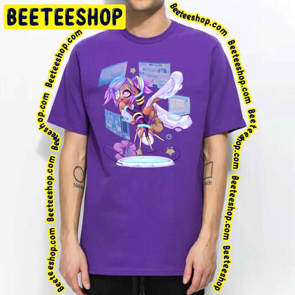 Purple Cyber Gals Trending Unisex T-Shirt Purple Cyber Gals Trending Unisex T-Shirt