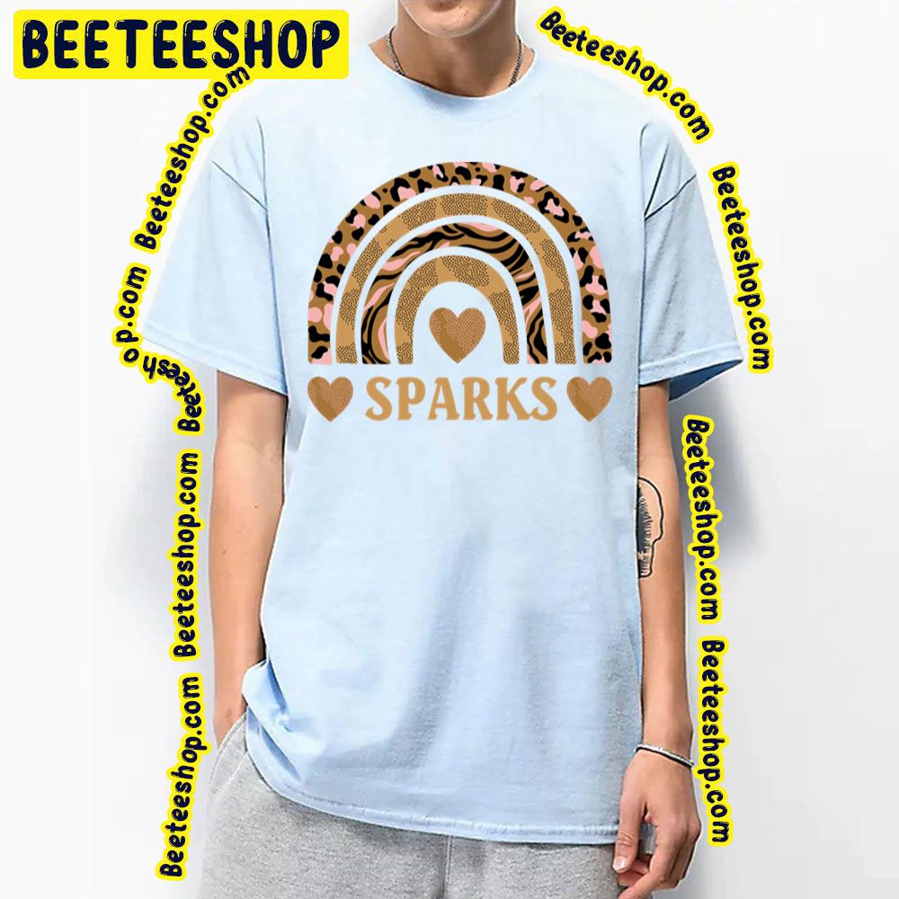 Rainbow Heart Sparks Trending Unisex T-Shirt Rainbow Heart Sparks Trending Unisex T-Shirt