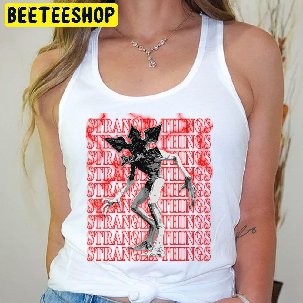 Red Background Stranger Things Demogorgon Trending Unisex T-Shirt Red Background Stranger Things Demogorgon Trending Unisex T-Shirt