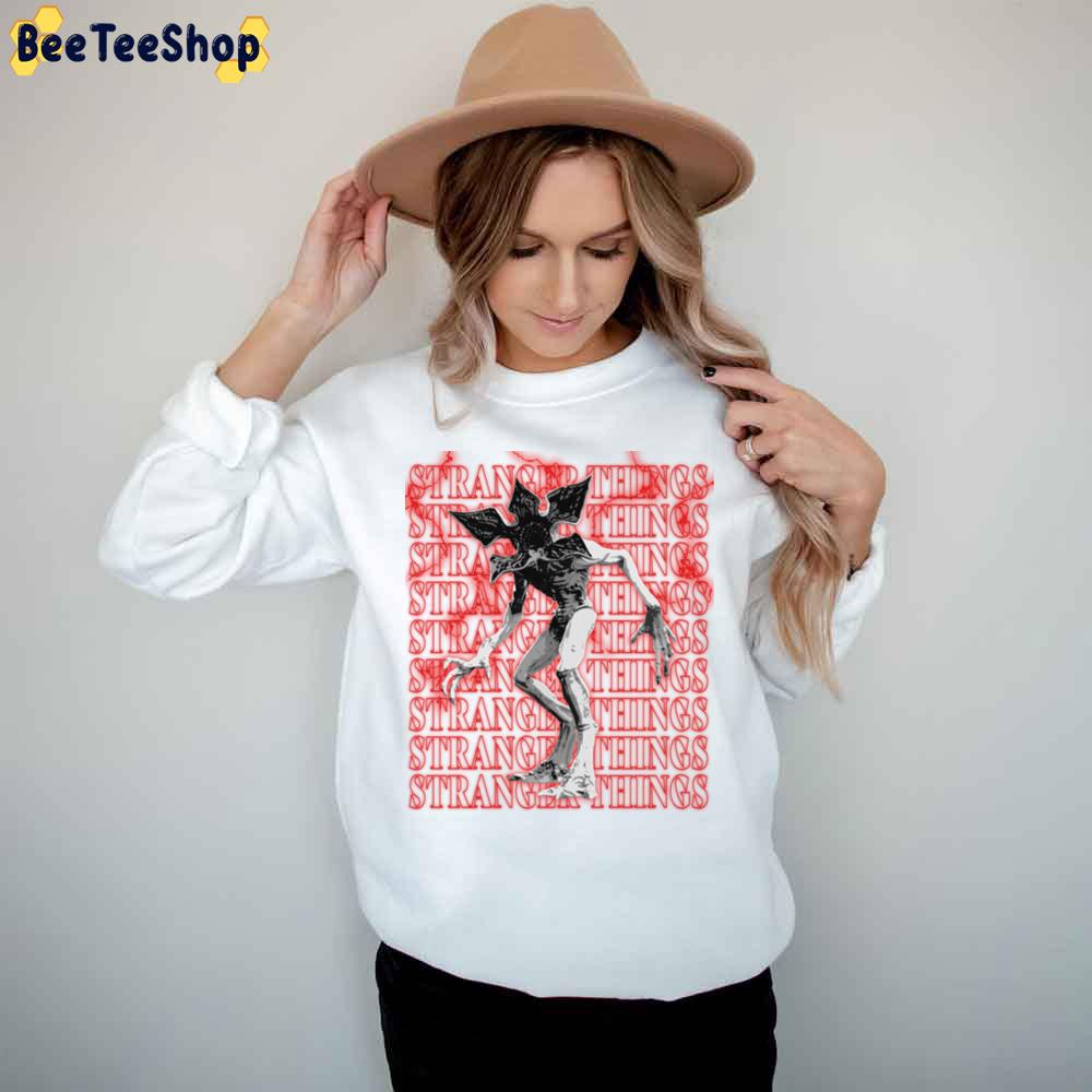 Red Background Stranger Things Demogorgon Trending Unisex T-Shirt Red Background Stranger Things Demogorgon Trending Unisex T-Shirt