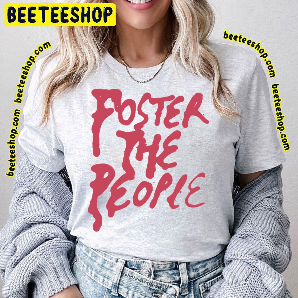 Red Text Foster The People Logo Trending Unisex T-Shirt Red Text Foster The People Logo Trending Unisex T-Shirt