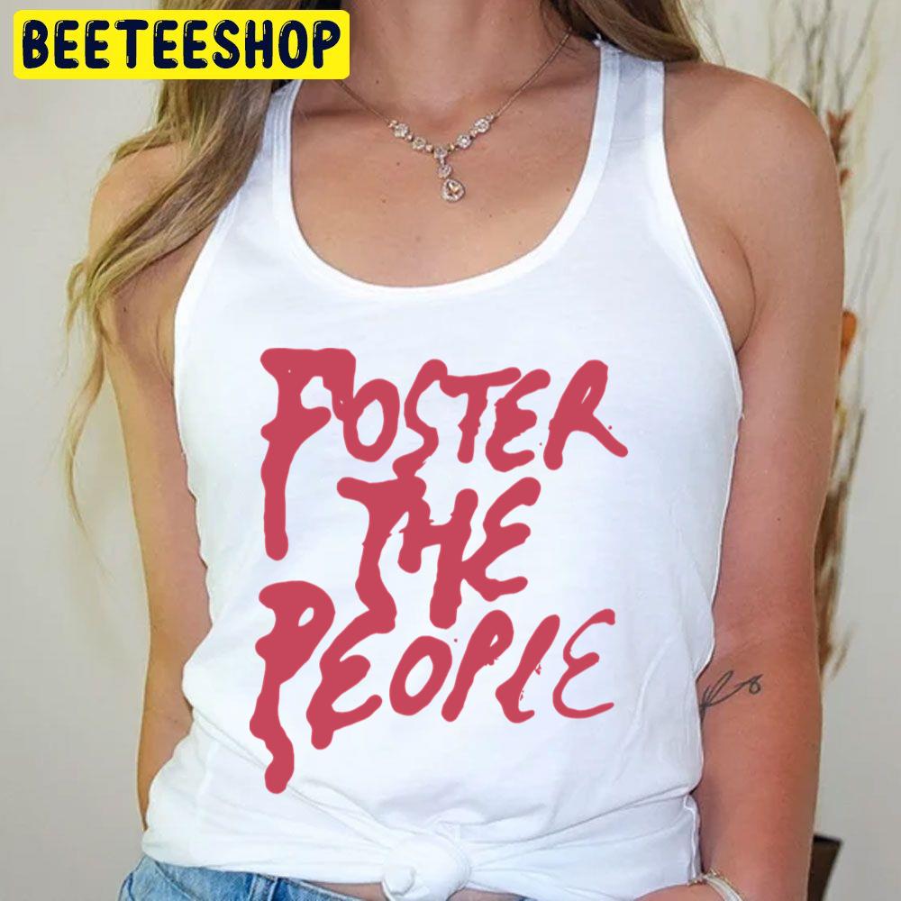 Red Text Foster The People Logo Trending Unisex T-Shirt Red Text Foster The People Logo Trending Unisex T-Shirt