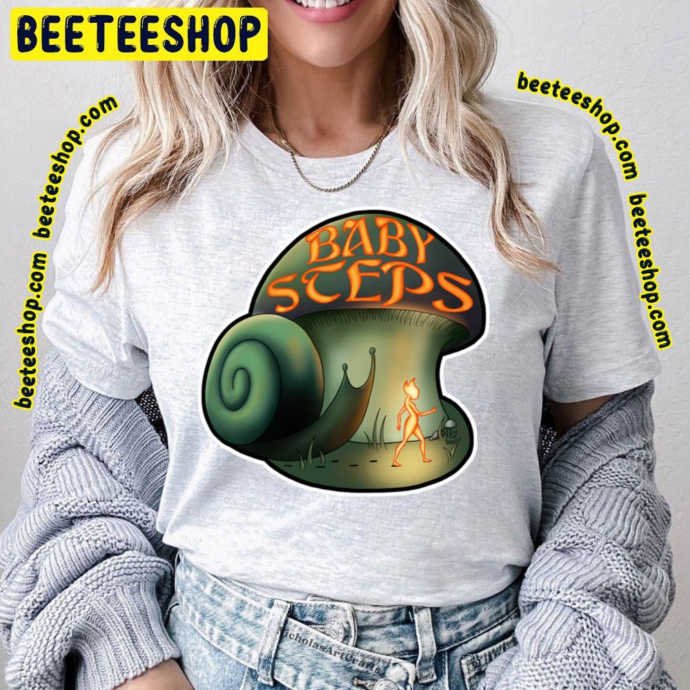 Retro Art Snail Baby Steps Trending Unisex T-Shirt Retro Art Snail Baby Steps Trending Unisex T-Shirt
