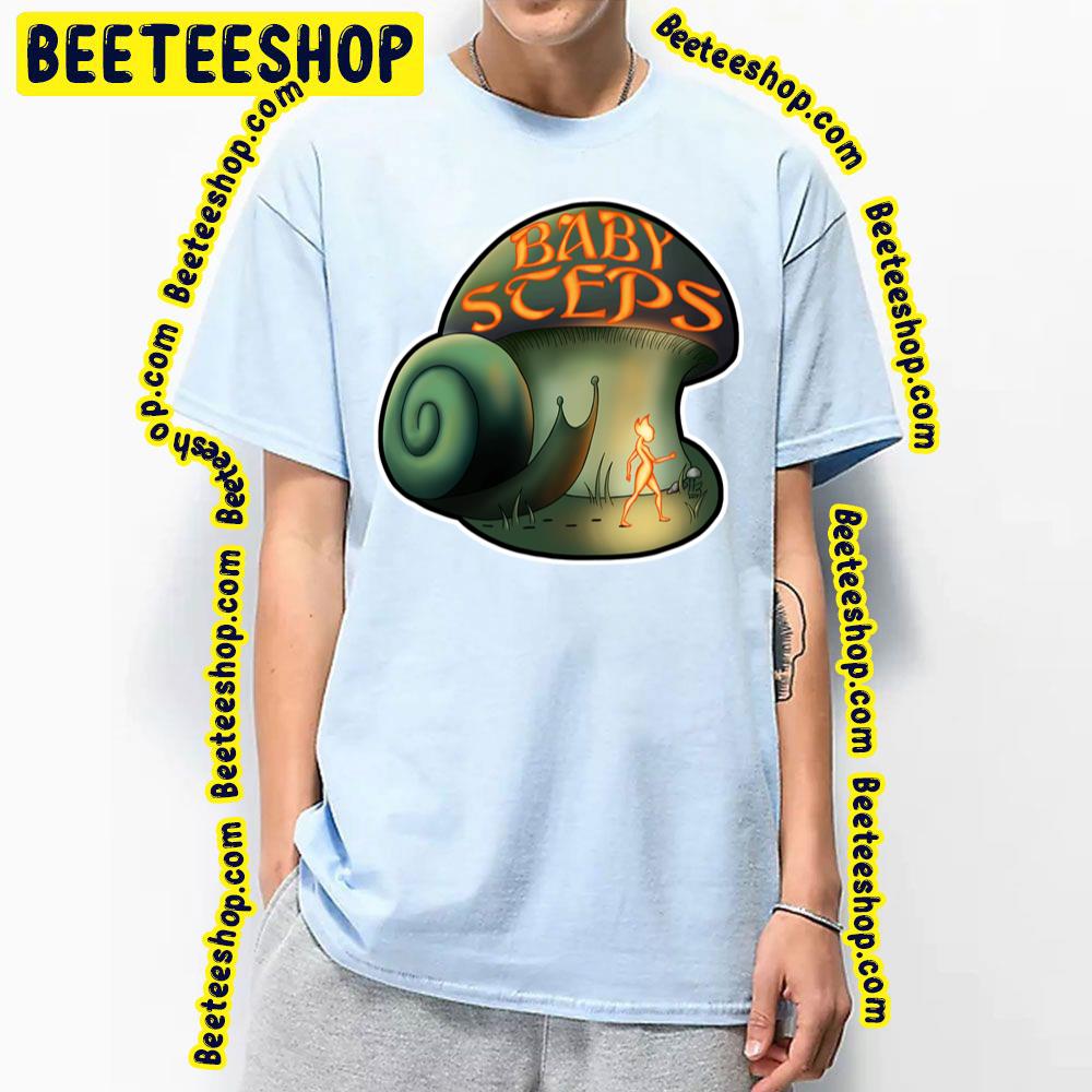 Retro Art Snail Baby Steps Trending Unisex T-Shirt Retro Art Snail Baby Steps Trending Unisex T-Shirt