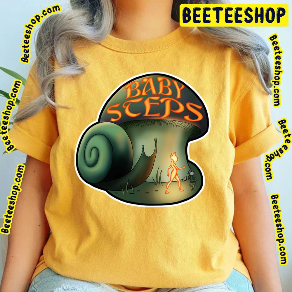 Retro Art Snail Baby Steps Trending Unisex T-Shirt Retro Art Snail Baby Steps Trending Unisex T-Shirt
