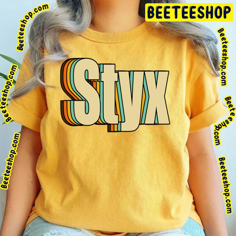 Retro Color Styx Logo Trending Unisex T-Shirt Retro Color Styx Logo Trending Unisex T-Shirt