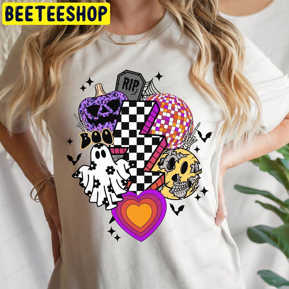Retro Halloween Leopard Pumpkin Trending Unisex T-Shirt Retro Halloween Leopard Pumpkin Trending Unisex T-Shirt