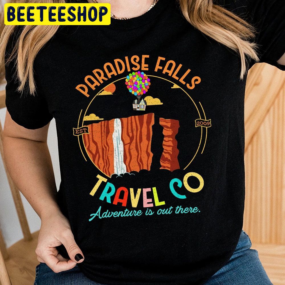 Retro Paradise Falls Travel Co Disney Up Movie Trending Unisex T-Shirt Retro Paradise Falls Travel Co Disney Up Movie Trending Unisex T-Shirt