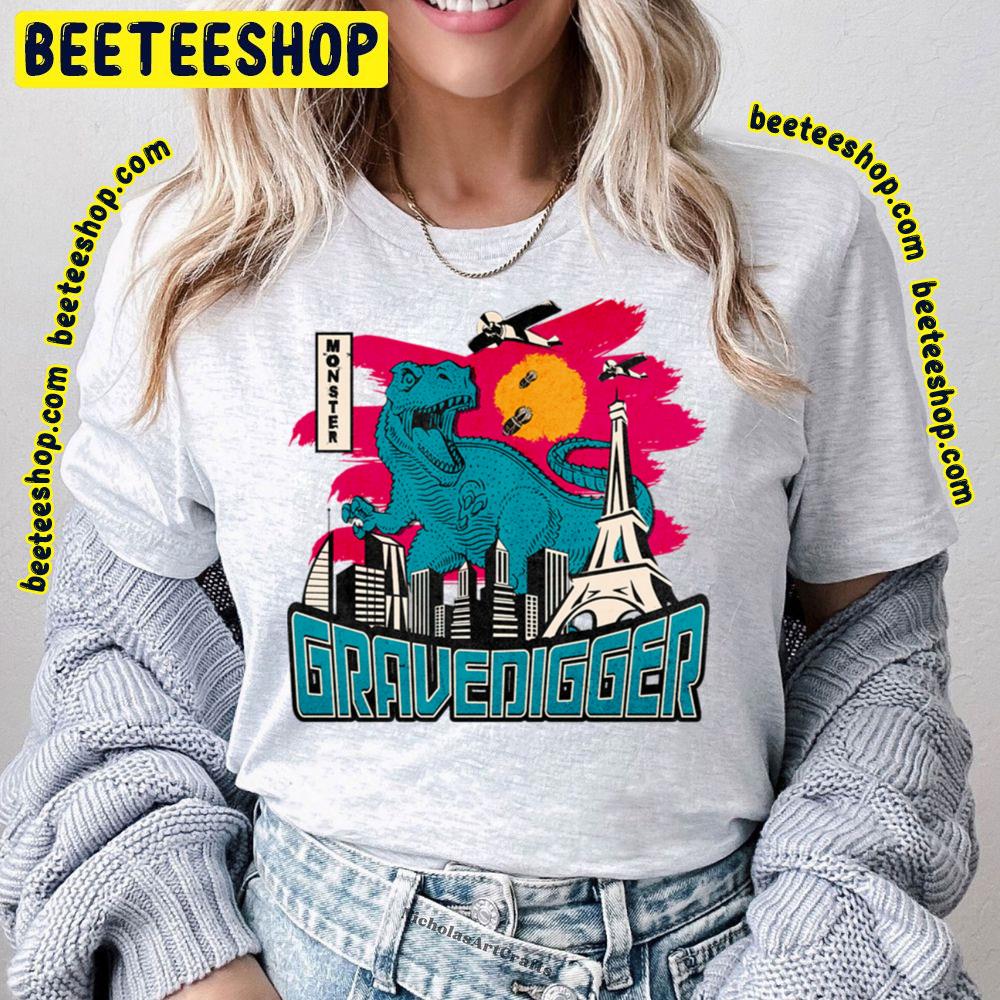 Retro Vintage Monster Grave Digger Trending Unisex T-Shirt Retro Vintage Monster Grave Digger Trending Unisex T-Shirt