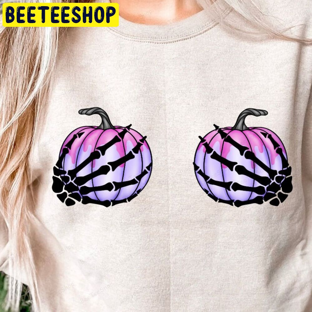 Skeleton Hands Pumpkin Skull Hands Trending Unisex T-Shirt Skeleton Hands Pumpkin Skull Hands Trending Unisex T-Shirt