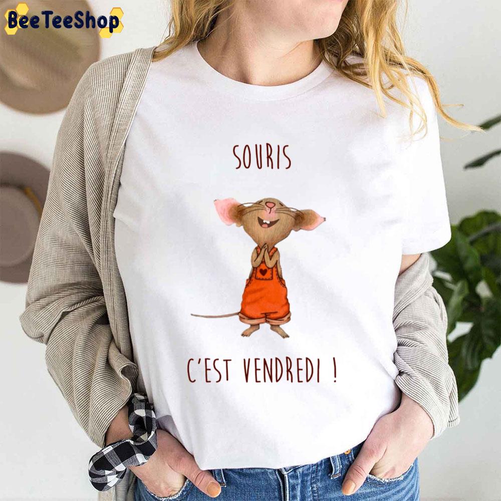 Souris C'est Vendredi If You Give A Mouse A Christmas Cookie Trending Unisex T-Shirt Souris C'est Vendredi If You Give A Mouse A Christmas Cookie Trending Unisex T-Shirt