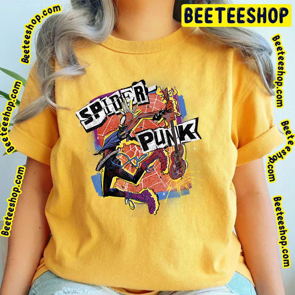 Spider Punk Morales Spiderverse Movie Trending Unisex T-Shirt Spider Punk Morales Spiderverse Movie Trending Unisex T-Shirt
