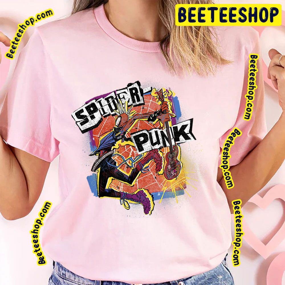 Spider Punk Morales Spiderverse Movie Trending Unisex T-Shirt Spider Punk Morales Spiderverse Movie Trending Unisex T-Shirt