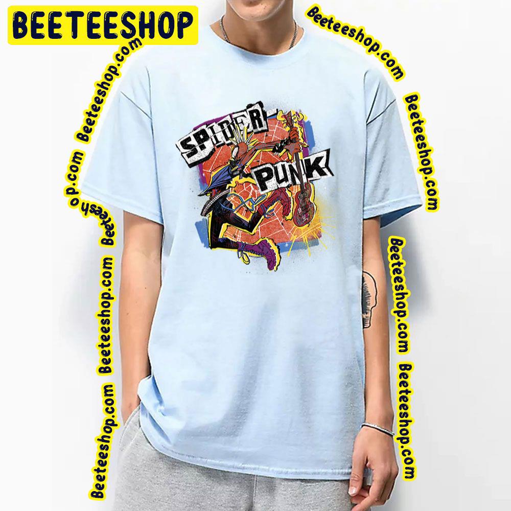 Spider Punk Morales Spiderverse Movie Trending Unisex T-Shirt Spider Punk Morales Spiderverse Movie Trending Unisex T-Shirt