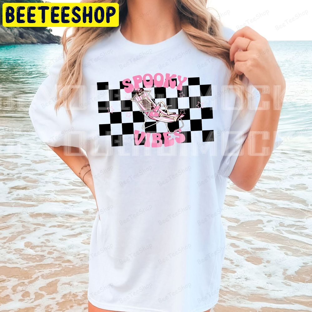 Spooky Vibes Digital Funny Halloween Trending Unisex T-Shirt Spooky Vibes Digital Funny Halloween Trending Unisex T-Shirt