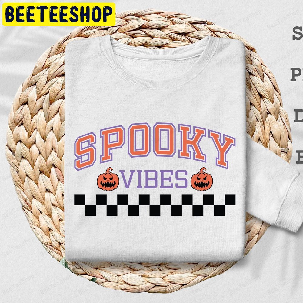 Spooky Vibes Halloween Retro Trending Unisex T-Shirt Spooky Vibes Halloween Retro Trending Unisex T-Shirt