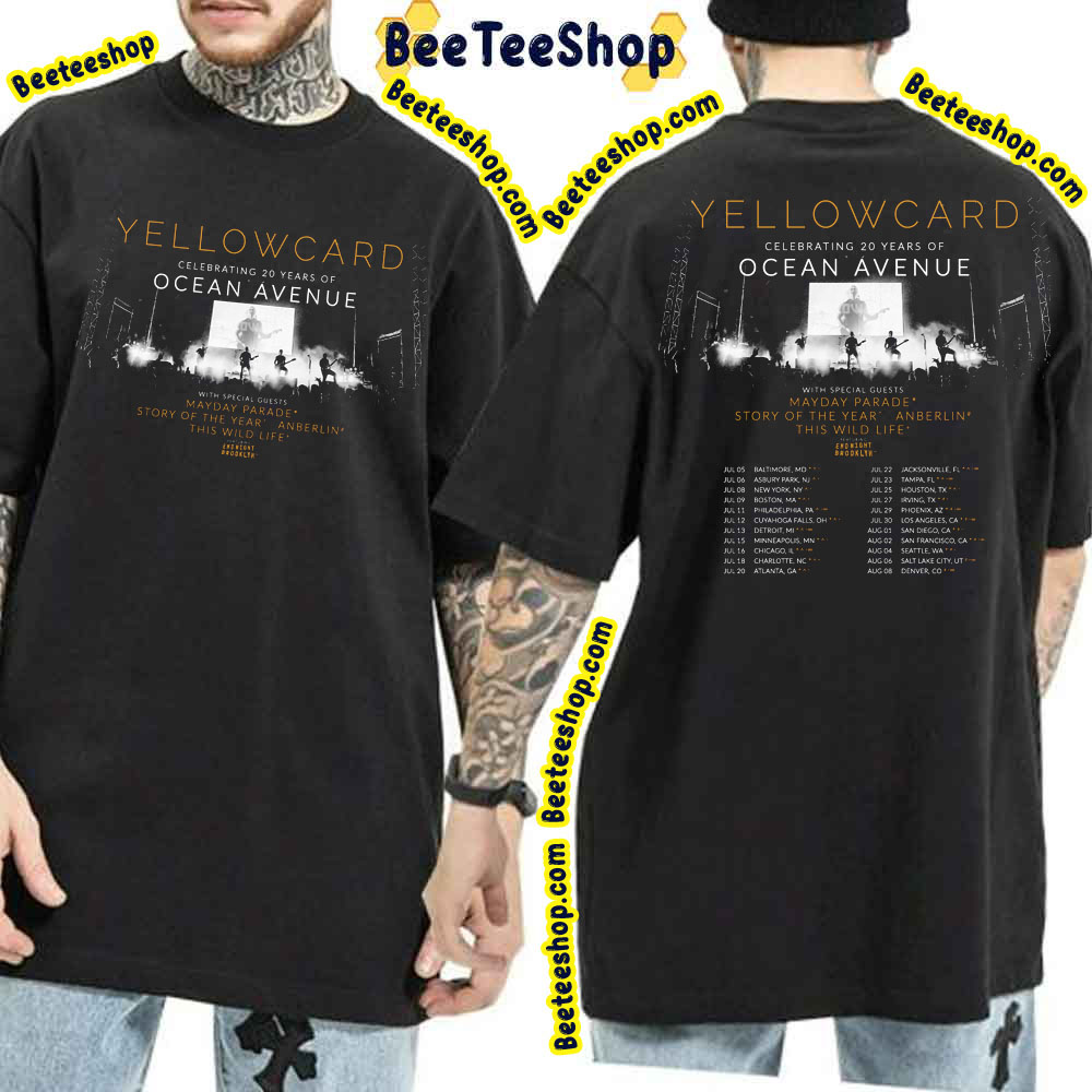 Story Of The Year + Yellowcard 2023 Dates Double Sided Trending Unisex T-Shirt Story Of The Year + Yellowcard 2023 Dates Double Sided Trending Unisex T-Shirt