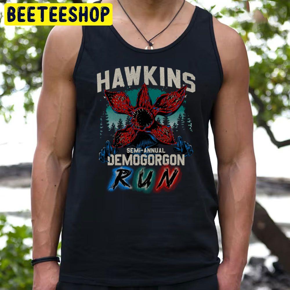 Stranger Things Hawkins Runner Trending Unisex T-Shirt Stranger Things Hawkins Runner Trending Unisex T-Shirt