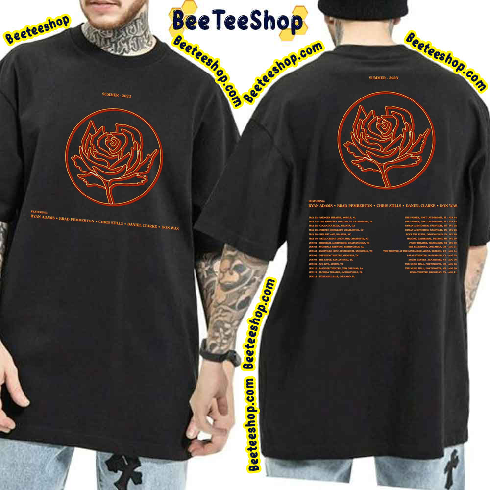 Summer 2023 Ryan Adams Brad Pemberton Chris Stills Daniel Clarke Don Was Double Sided Trending Unisex T-Shirt Summer 2023 Ryan Adams Brad Pemberton Chris Stills Daniel Clarke Don Was Double Sided Trending Unisex T-Shirt