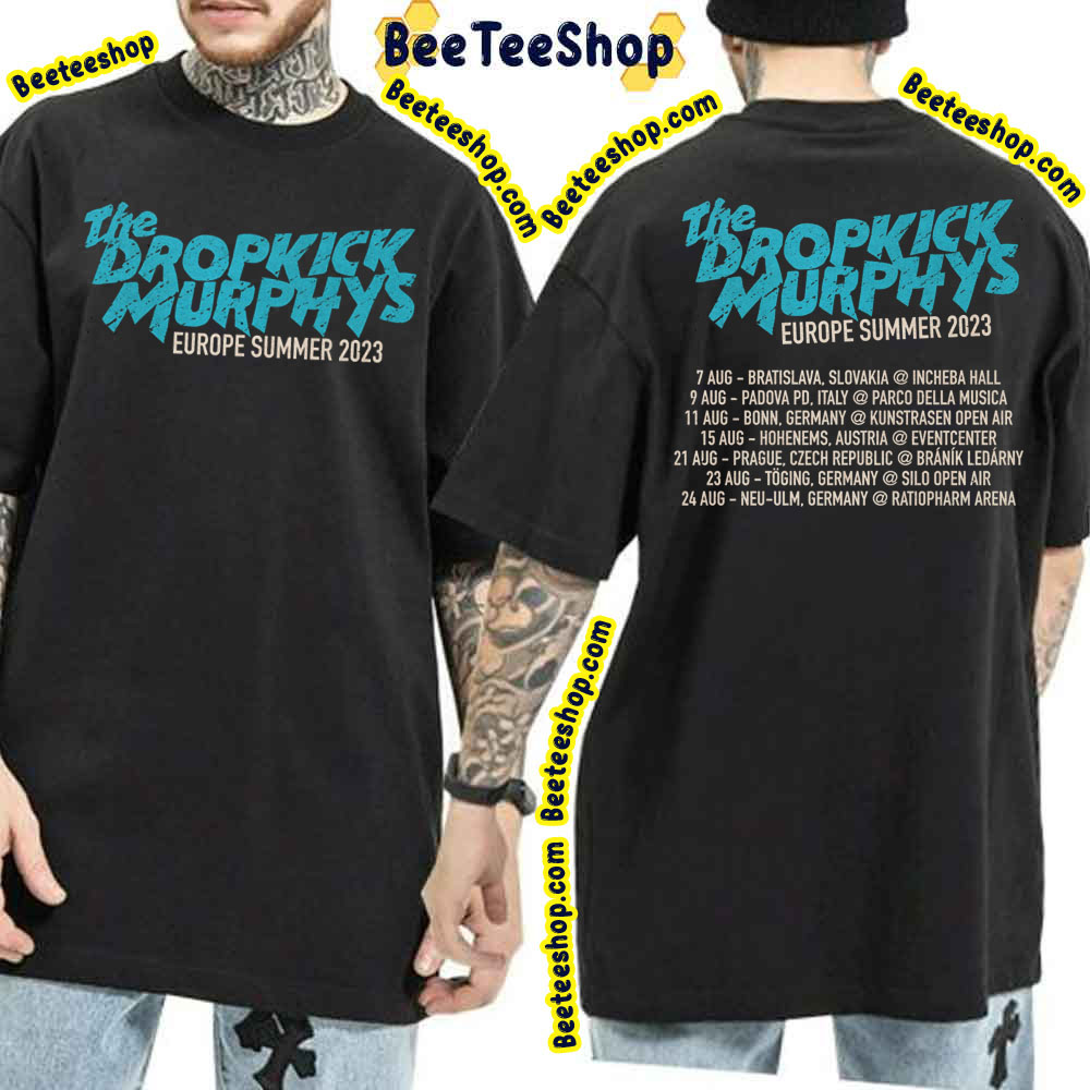 The Dropkick Murphys Europe Summer Aug 2023 Double Sided Trending Unisex T-Shirt The Dropkick Murphys Europe Summer Aug 2023 Double Sided Trending Unisex T-Shirt