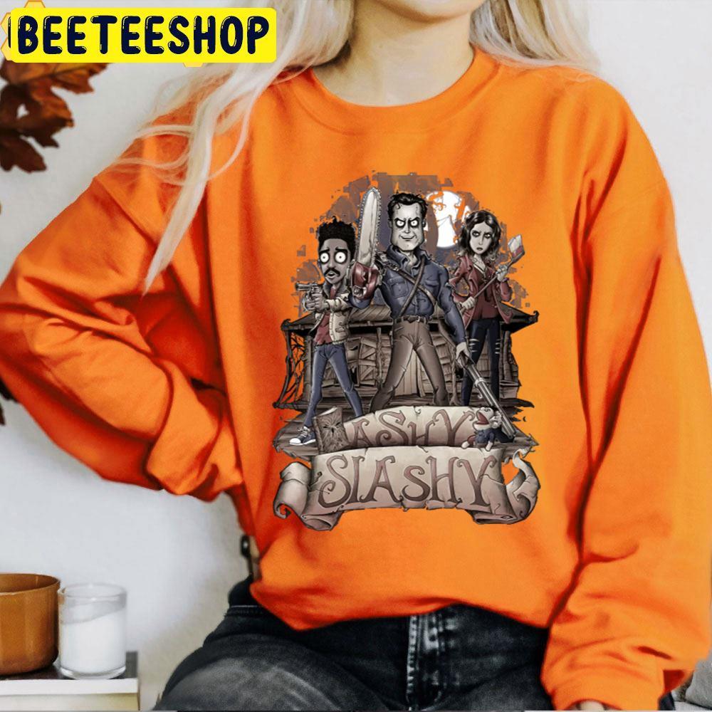 Ashy Slashy Ash Vs Evil Dead Happy Halloween Beeteeshop Trending Unisex T-Shirt Ashy Slashy Ash Vs Evil Dead Happy Halloween Beeteeshop Trending Unisex T-Shirt