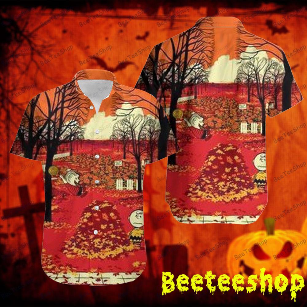 Autumn Scene It's The Great Pumpkin Charlie Brown Halloween Beeteeshop Hawaii Shirt Autumn Scene It's The Great Pumpkin Charlie Brown Halloween Beeteeshop Hawaii Shirt