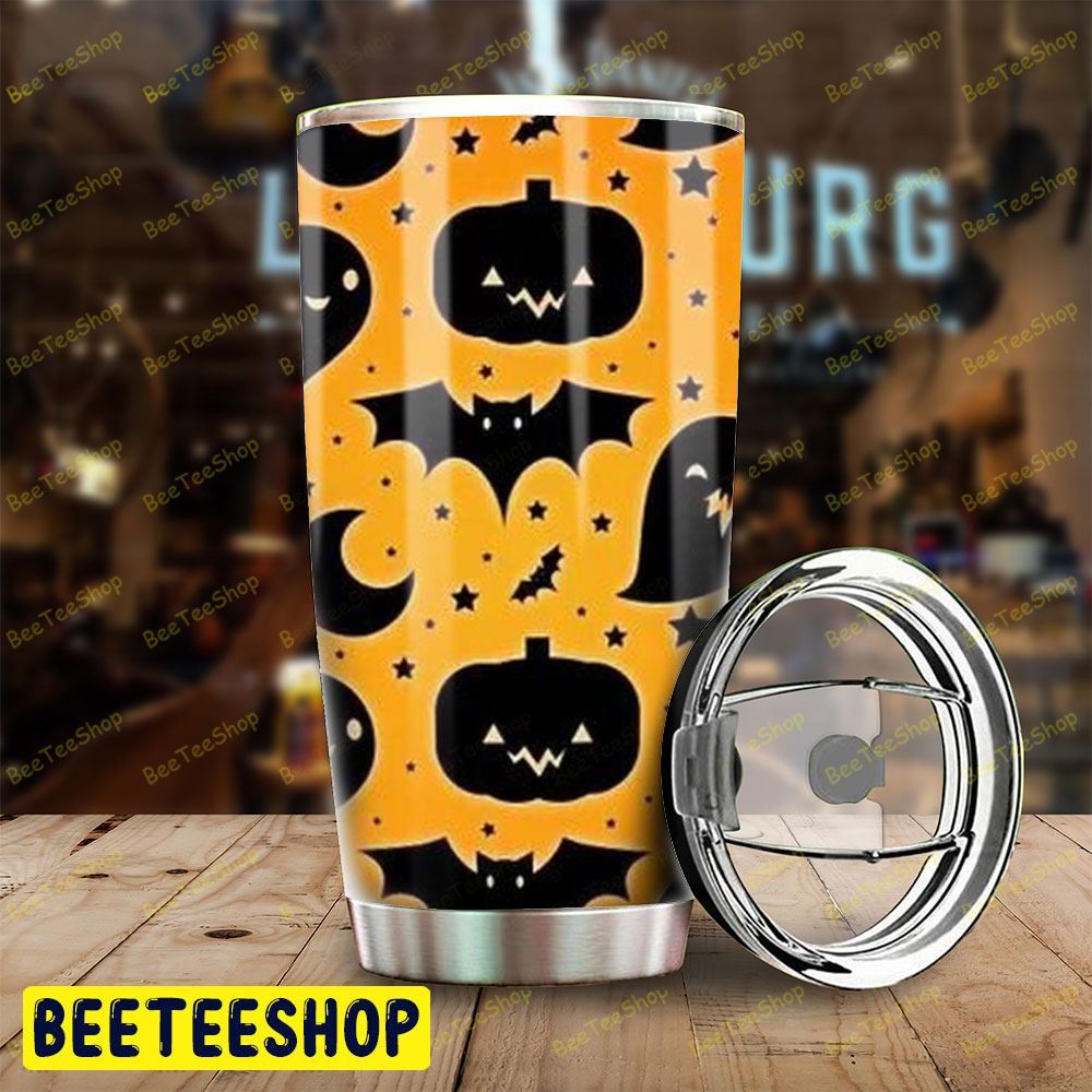 Bats Boos Pumpkins Halloween Pattern 015 Tumbler Bats Boos Pumpkins Halloween Pattern 015 Tumbler