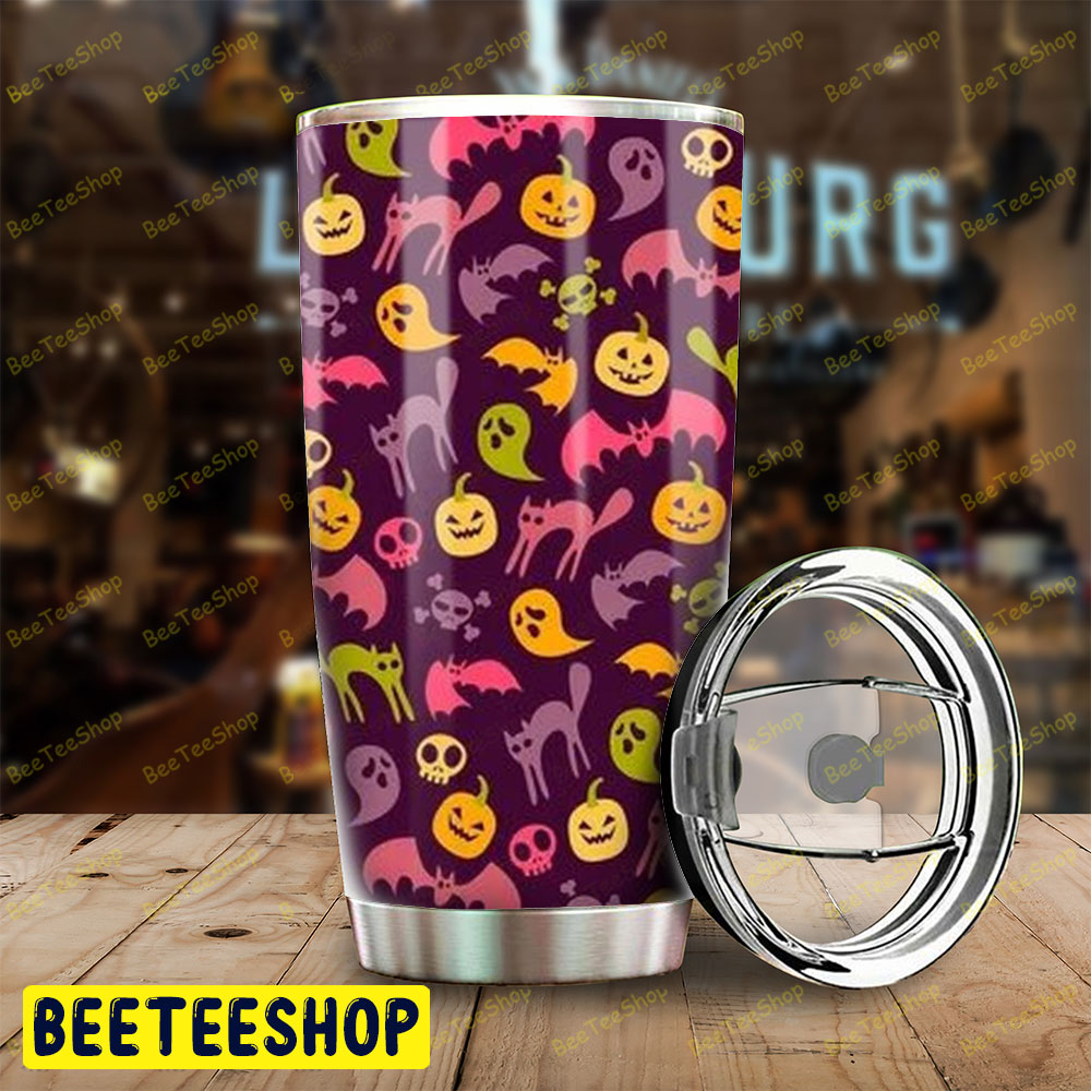 Bats Ghosts Pumpkins Halloween Pattern 092 Tumbler Bats Ghosts Pumpkins Halloween Pattern 092 Tumbler