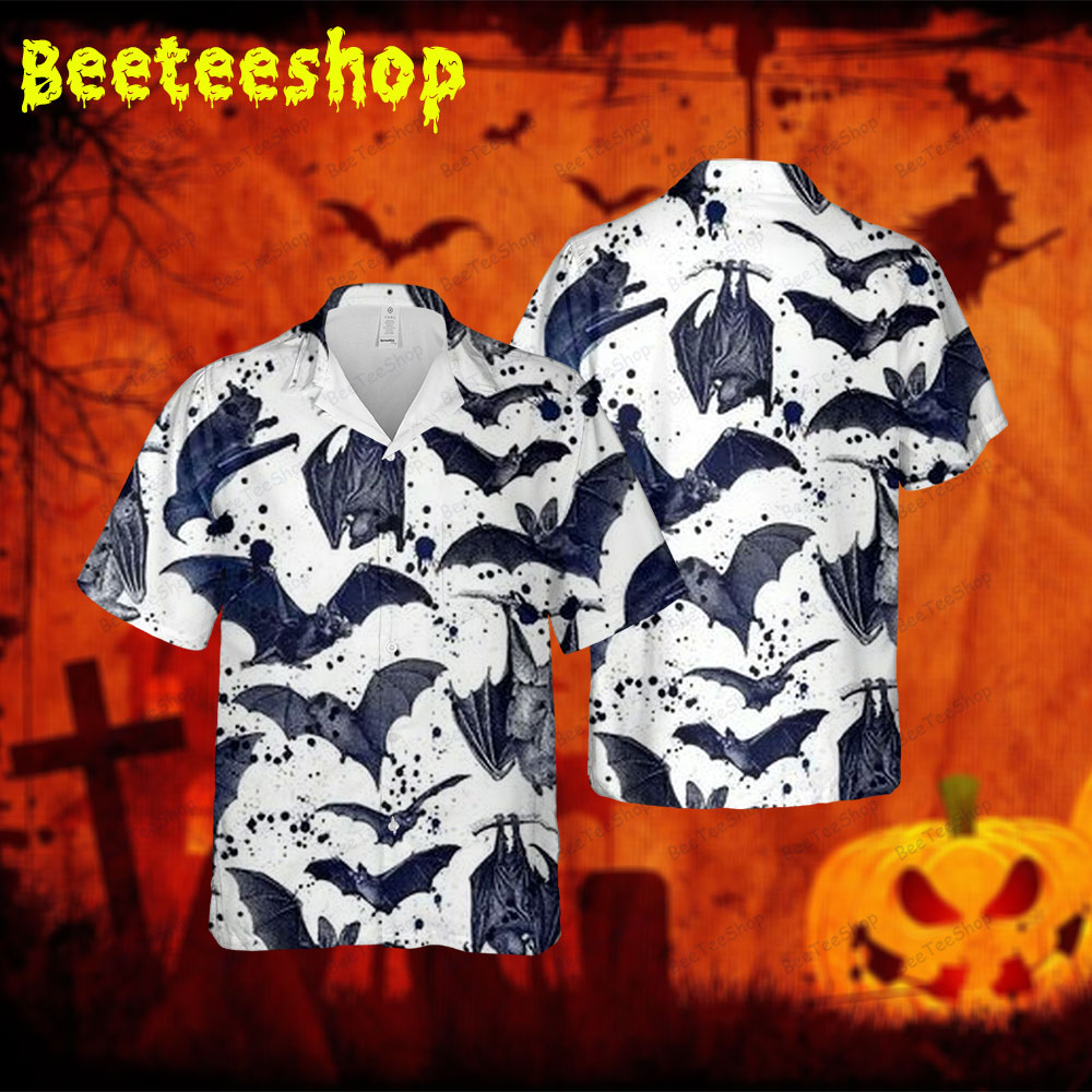 Bats Halloween 287 Spread Collar Hawaii Shirt Bats Halloween 287 Spread Collar Hawaii Shirt