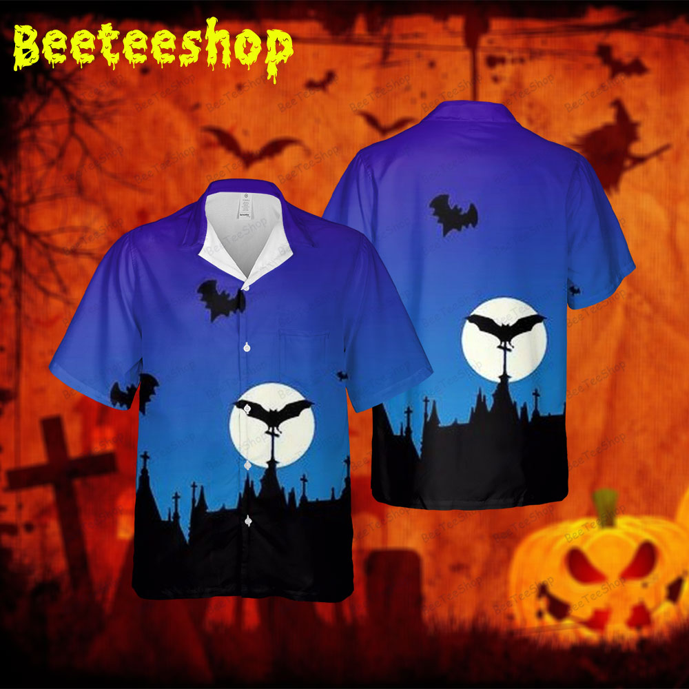 Bats Halloween 403 Spread Collar Hawaii Shirt Bats Halloween 403 Spread Collar Hawaii Shirt