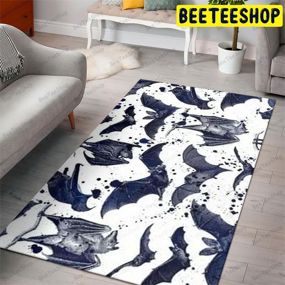 Bats Halloween Pattern 287 Beeteeshop Rug Rectangle Bats Halloween Pattern 287 Beeteeshop Rug Rectangle