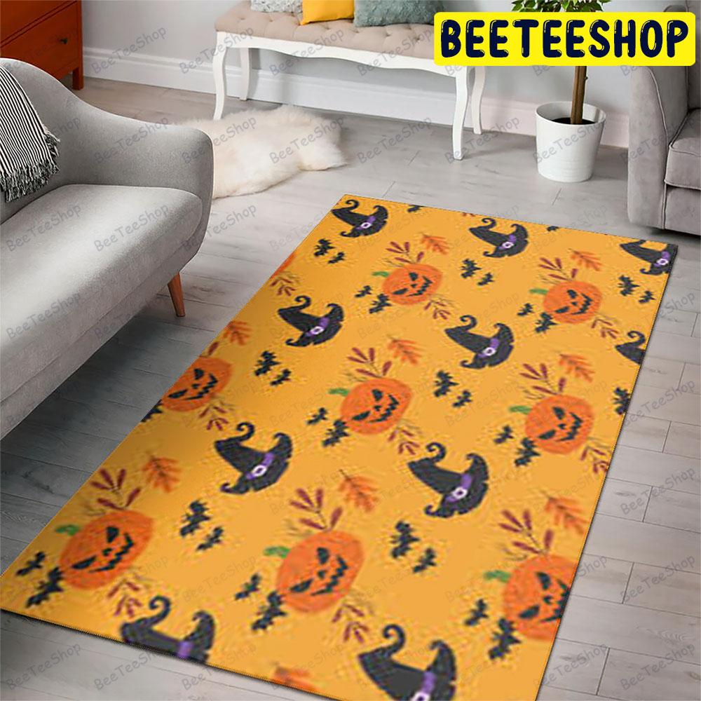 Bats Pumpkins Halloween Pattern 112 Beeteeshop Rug Rectangle Bats Pumpkins Halloween Pattern 112 Beeteeshop Rug Rectangle