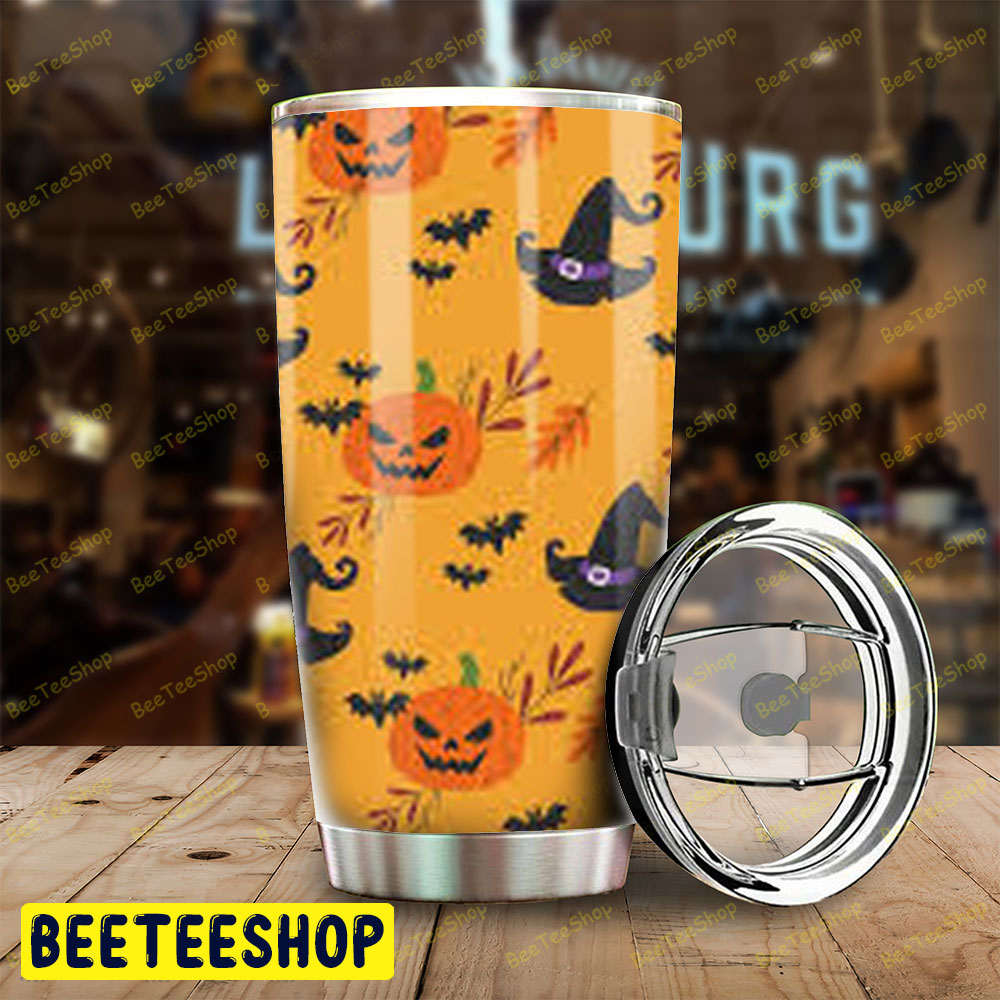 Bats Pumpkins Halloween Pattern 112 Tumbler Bats Pumpkins Halloween Pattern 112 Tumbler